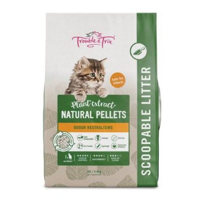 Trouble & Trix Natural Pellets Flushable Litter 10L
