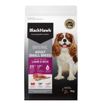Black Hawk Dog Food Small Breed Adult Lamb and Rice 3kg