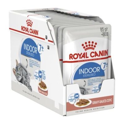 Royal Canin Adult Indoor 7+ in Gravy 12x85g
