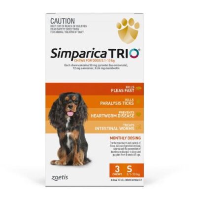 Simparica Trio Small 5.1-10kg 3 pack