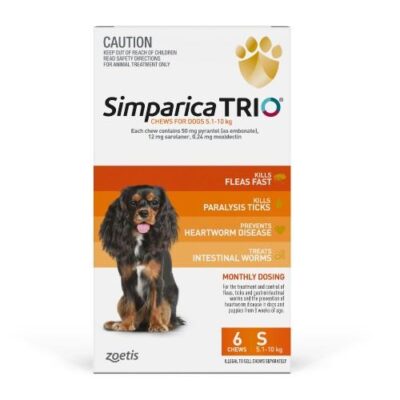 Simparica Trio Small 5.1-10kg 6 pack