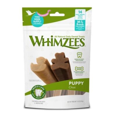 Whimzees Puppy Medium/Large Breed Dental Treats 210g