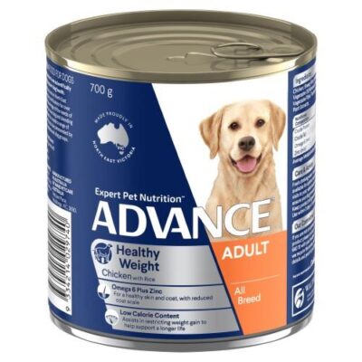 Advance Adult Healthy Weight Chicken and Rice Cans 12 x 700g
