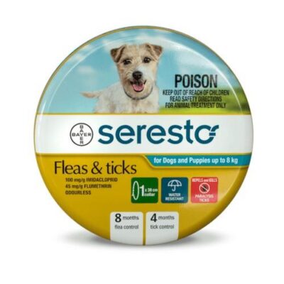 Seresto Flea and Tick Collar for Dogs and Puppies up to 8kg 1 collar