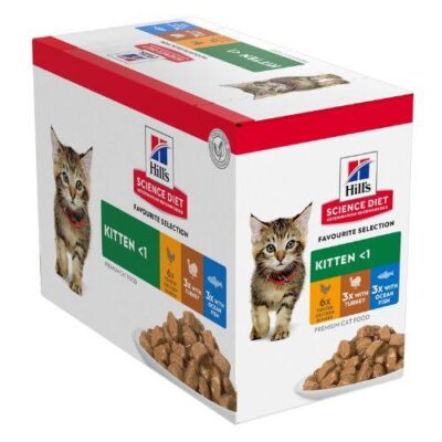 Hills Science Diet Kitten Favourite Selection Variety Pack Cat...