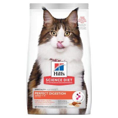 Hills Science Diet Adult Perfect Digestion Dry Cat Food 1.59kg