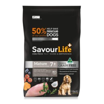 SavourLife Grain Free Mature 7+ Chicken Dog Food 10kg