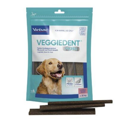 Veggiedent FR3SH Large Dental Chews 15 Chews