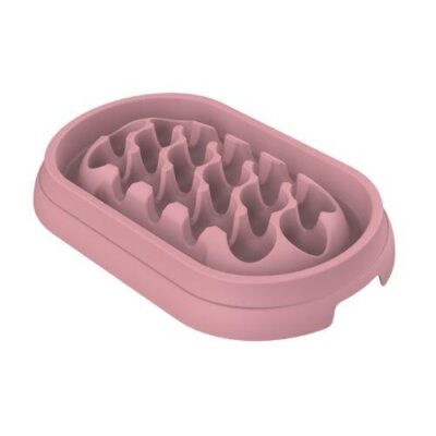 Petset Slow Feed Bowl Rectangle Rose