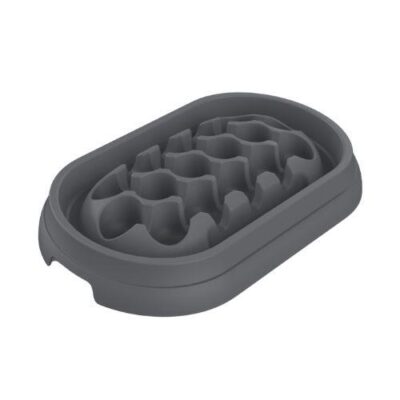Petset Slow Feed Bowl Rectangle Slate