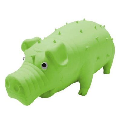 Petset Squeaky Pig Toy  Green