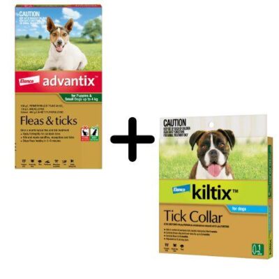 Advantix and Kiltix Bundle for Puppies / Small under 4kg Green 3...