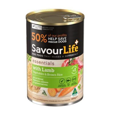 Savourlife Essentials Adult Lamb With Vegetables Wet Food Cans 12x400g