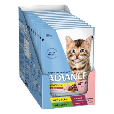 Advance Kitten Variety Pack Chunks In Gravy 12x85g