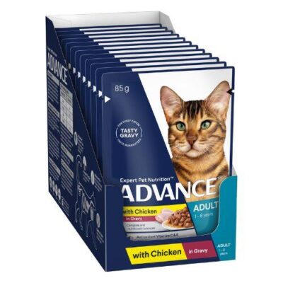 Advance Adult Chicken Chunks In Gravy 12x85g