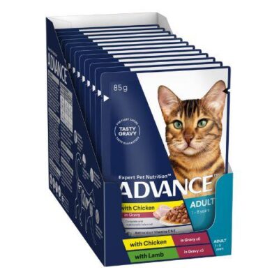 Advance Adult Variety Pack Chunks In Gravy 12x85g