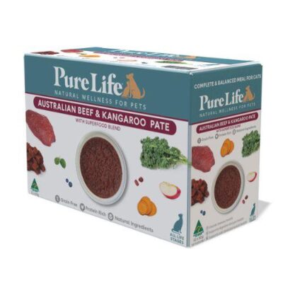 PureLife Australian Beef And Kangaroo Pate Wet Cat Food 12x80g