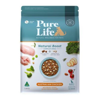 PureLife Natural Boost Puppy Chicken Freeze Dried Dog Food 1.8kg
