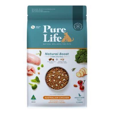 PureLife Natural Boost Chicken Freeze Dried Adult Dog Food 8kg