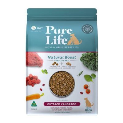 PureLife Natural Boost Kangaroo Freeze Dried Adult Dog Food 1.8kg