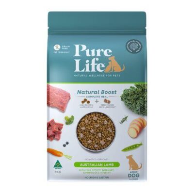 PureLife Natural Boost Lamb Freeze Dried Adult Dog Food 8kg