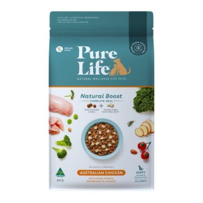 PureLife Natural Boost Puppy Chicken Freeze Dried Dog Food 8kg