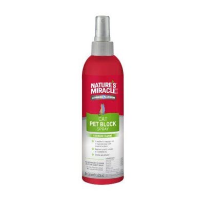 Natures Miracle Advanced Platinum Cat Pet Block Repellent Spray 236ml