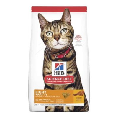 Hills Science Diet Adult Light Dry Cat Food 3.5kg