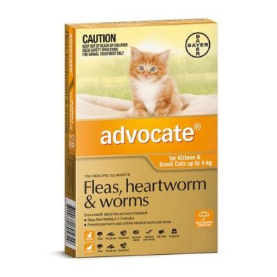 Advocate Small Under 4kg Orange 1 Pack