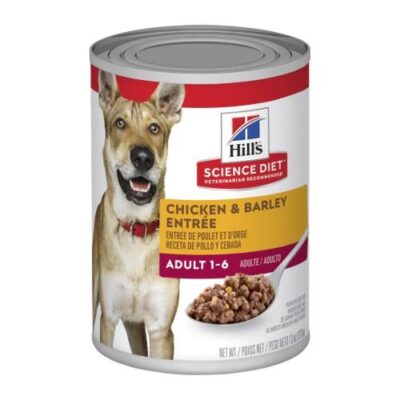 Hills Science Diet Adult Chicken and Barley Canned Dog Food 12 x 370g