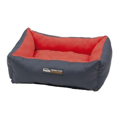Purina Petlife Self Warm Cuddle Bed Red/Charcoal Small/ Medium