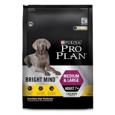 Pro Plan Bright Mind Medium and Large Adult 7+  12kg