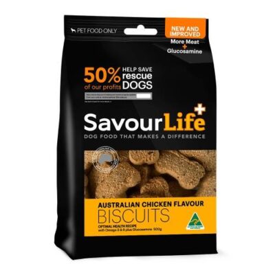 SavourLife Natural Treats Australian Chicken Flavour Biscuits 500g