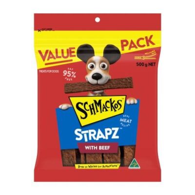 Schmackos Strapz with Beef 500g