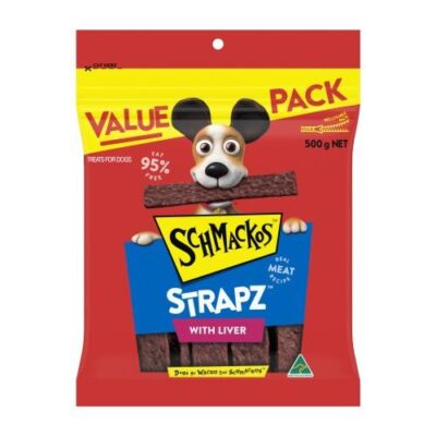 Schmackos Strapz with Liver 500g