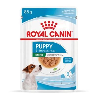 Royal Canin Mini Puppy Wet Food Pouches 12x85g