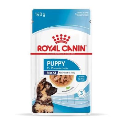 Royal Canin Maxi Puppy Wet Food Pouches 10x140g